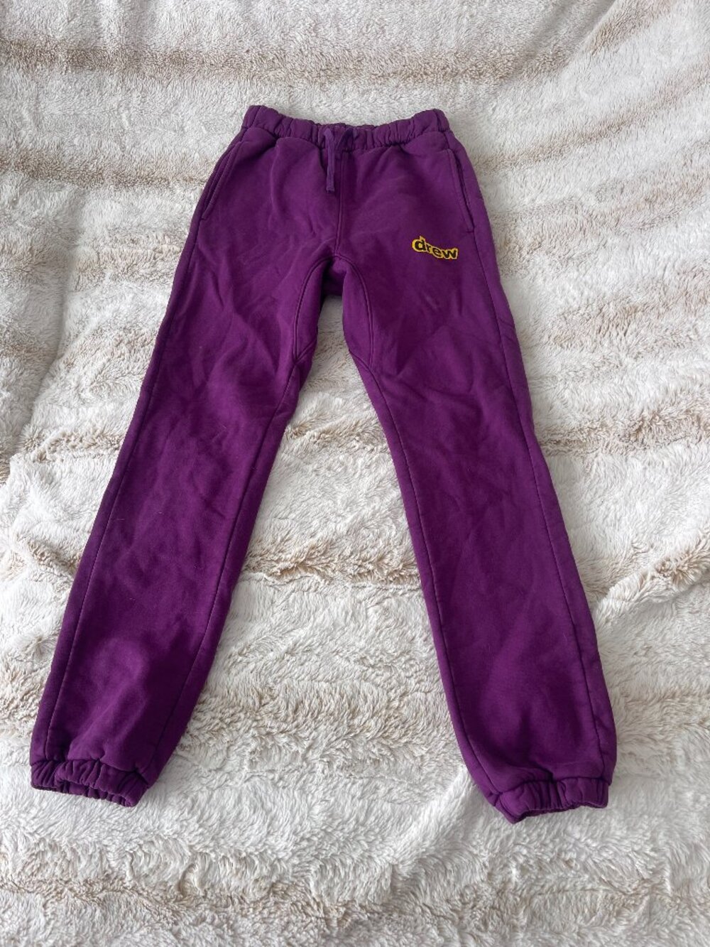 Drew House Secret Sweatpants - Purple / Washed Grape Unisex Joggers - Size XXS